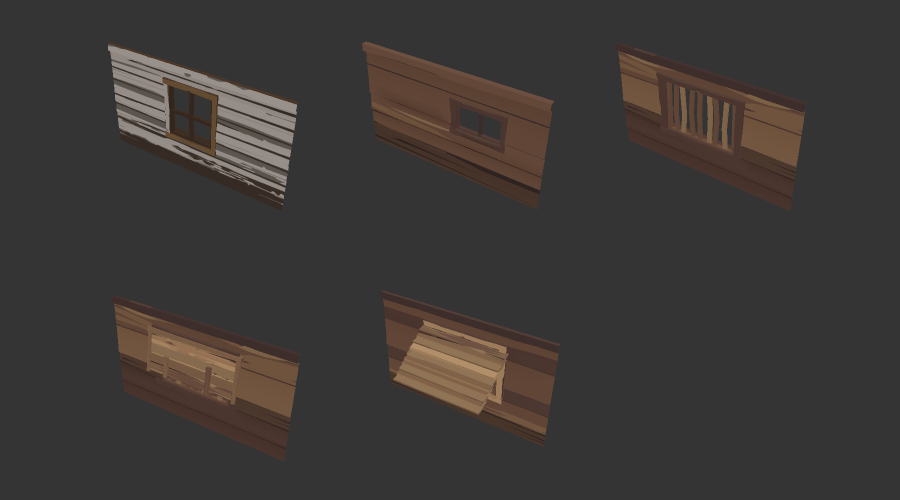 Wall panels with windows Wall panels with windows