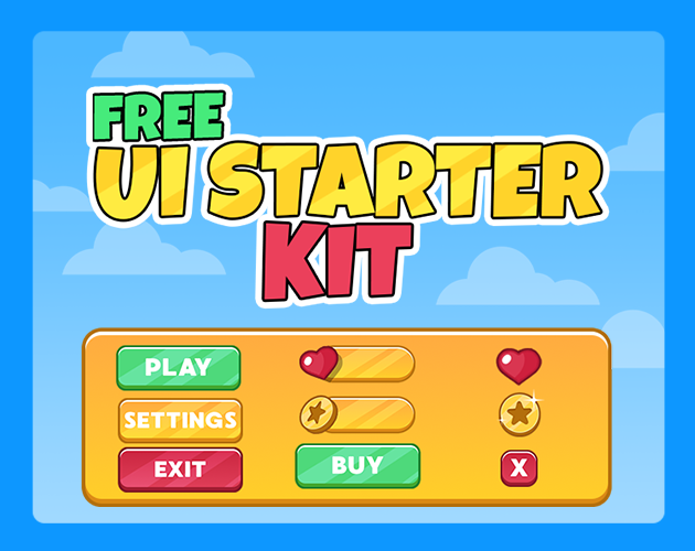 2D CARTOON - FREE UI STARTER KIT