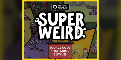 Open-sourced game logic, art and Spine animations – SuperWEIRD Game Kit