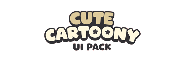 Cute Cartoony UI Pack – Icons & Buttons