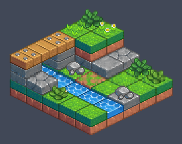 Isometric Level Tileset By Secret Hideout