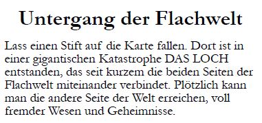 Cover image for Untergang der Flachwelt