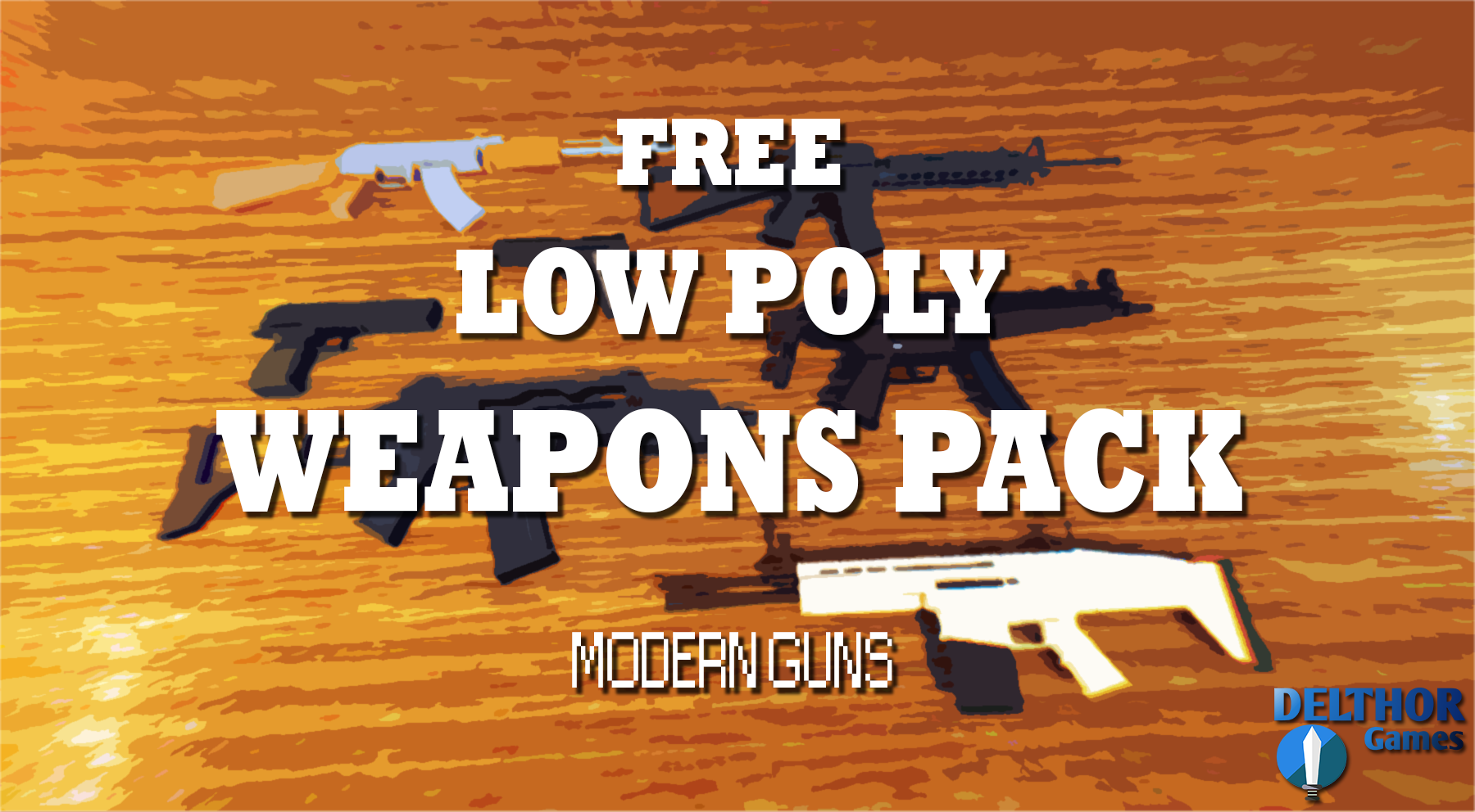 FREE Low Poly Weapons Pack by Delthor Games