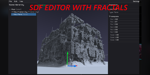 Cover image for SDF Editor with fractals