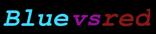 blue vs red