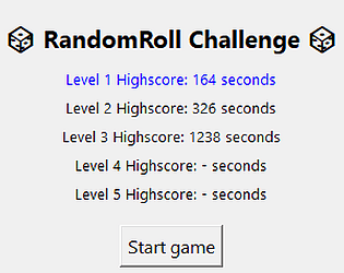 RandomRoll Challenge