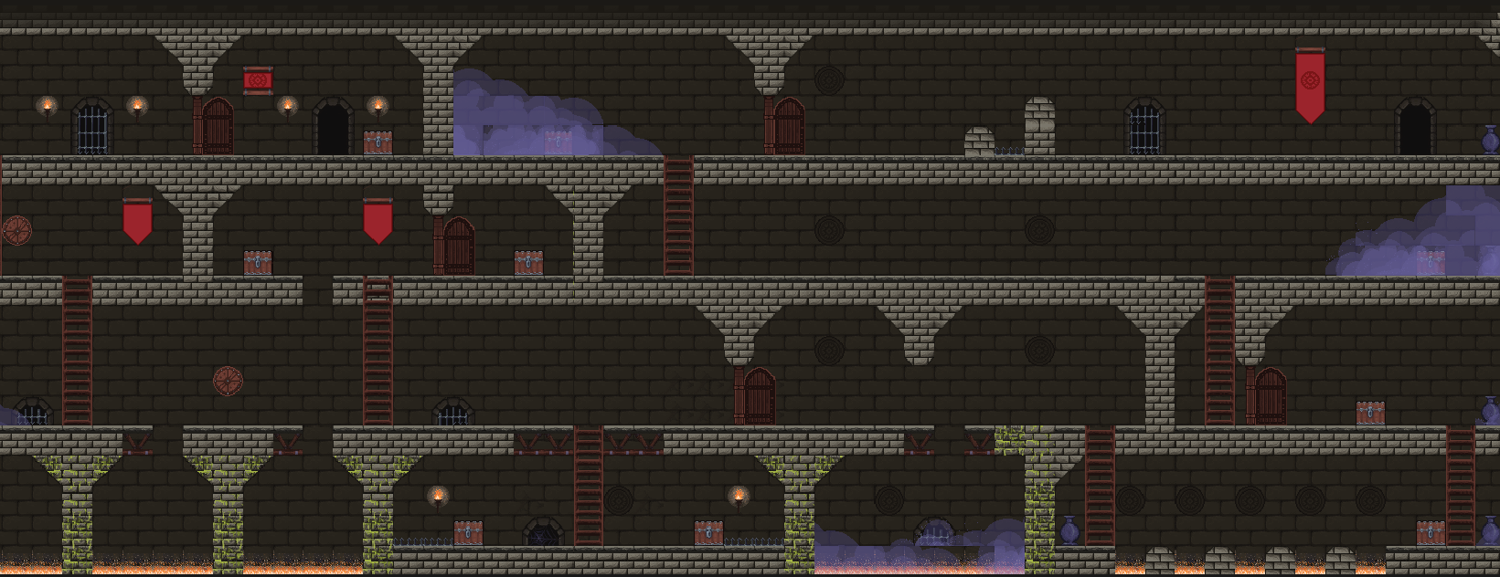 Castle dungeon 2D Pixel Art 32x32 by seha1