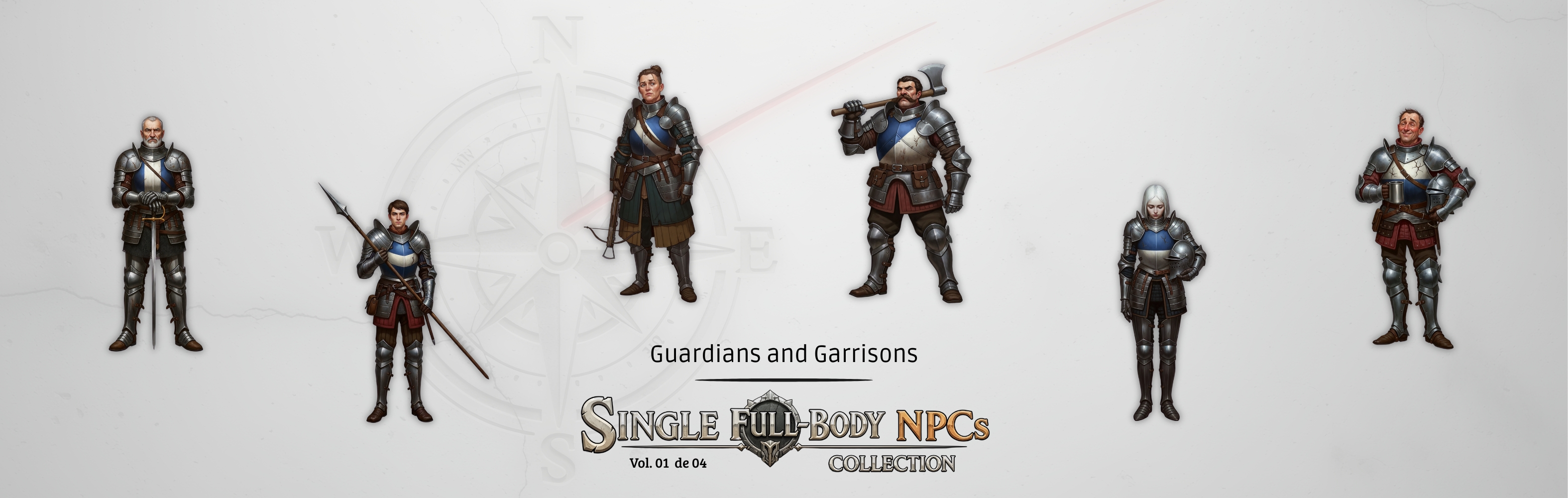 Single Full-Body NPCs — Vol. 01: Guardians and Garrisons (FREE)