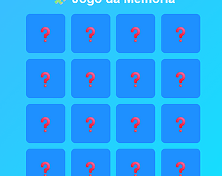Jogo da Memória game screenshot