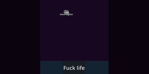 Cover image for fuck life