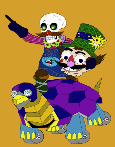 Jerry Gunderson, Undead Towmayker and Mech Turtle Companion Blue berry Jerry Gunderson, Undead Towmayker and Mech Turtle Companion Blue berry