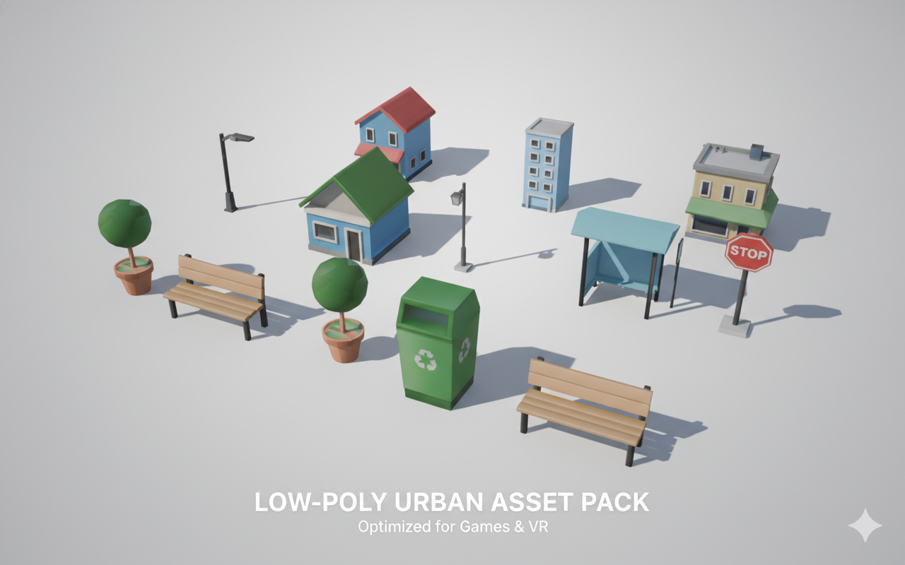 Low Poly City Pack by misak313