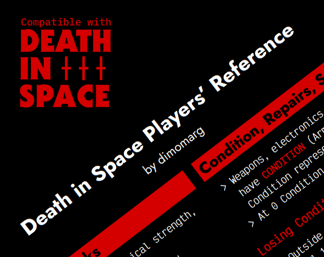Cover image for Death in Space Players' Reference