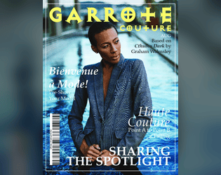 Garrote Couture   - A game of getting to fashion week parties on time and in style. 