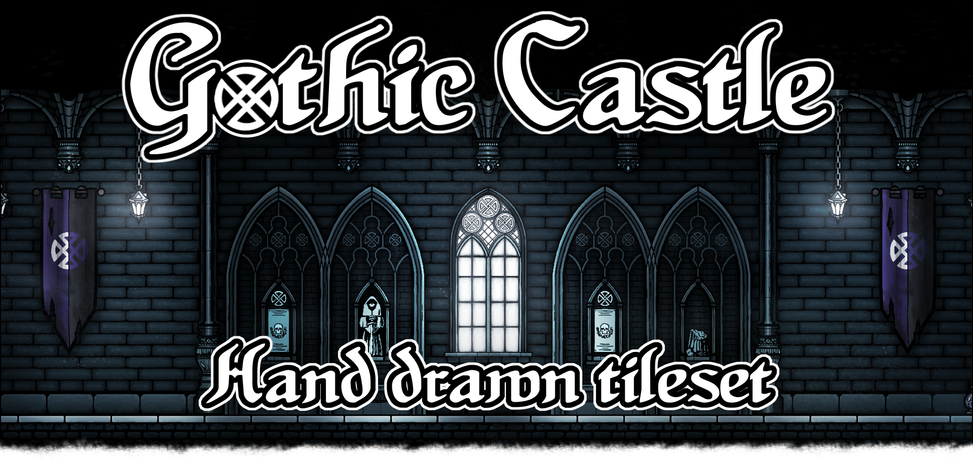Gothic Castle - Hand Drawn Tileset