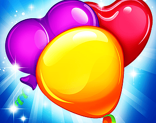 Balloon Burst Paradise: Free Match 3 Games