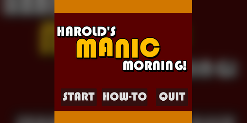 Cover image for Harold's Manic Morning!