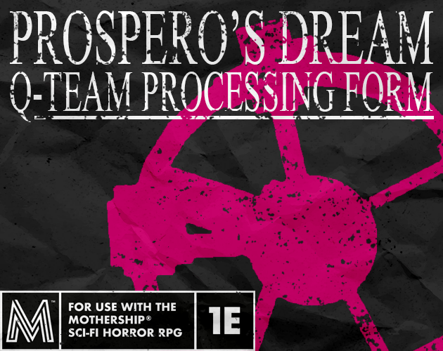 Cover image for Prospero's Dream Processing Form [Unofficial]