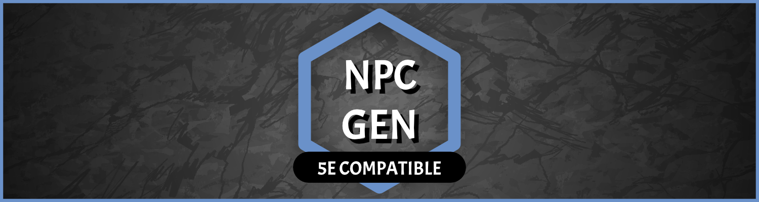 5e Compatible NPC Gen