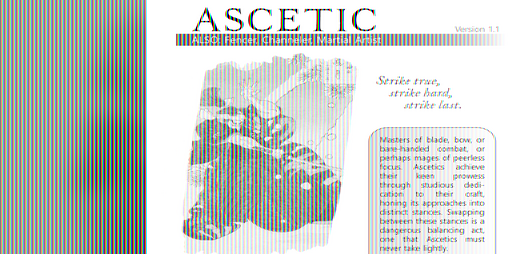 Cover image for Ascetic (Fabula Ultima Class)