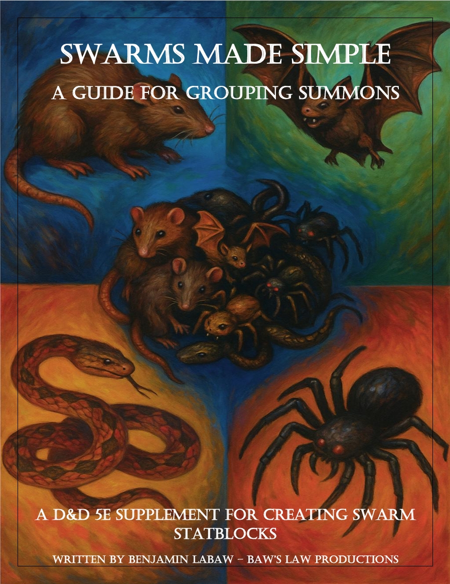Cover image for Swarms Made Simple: A D&D 5e Supplement