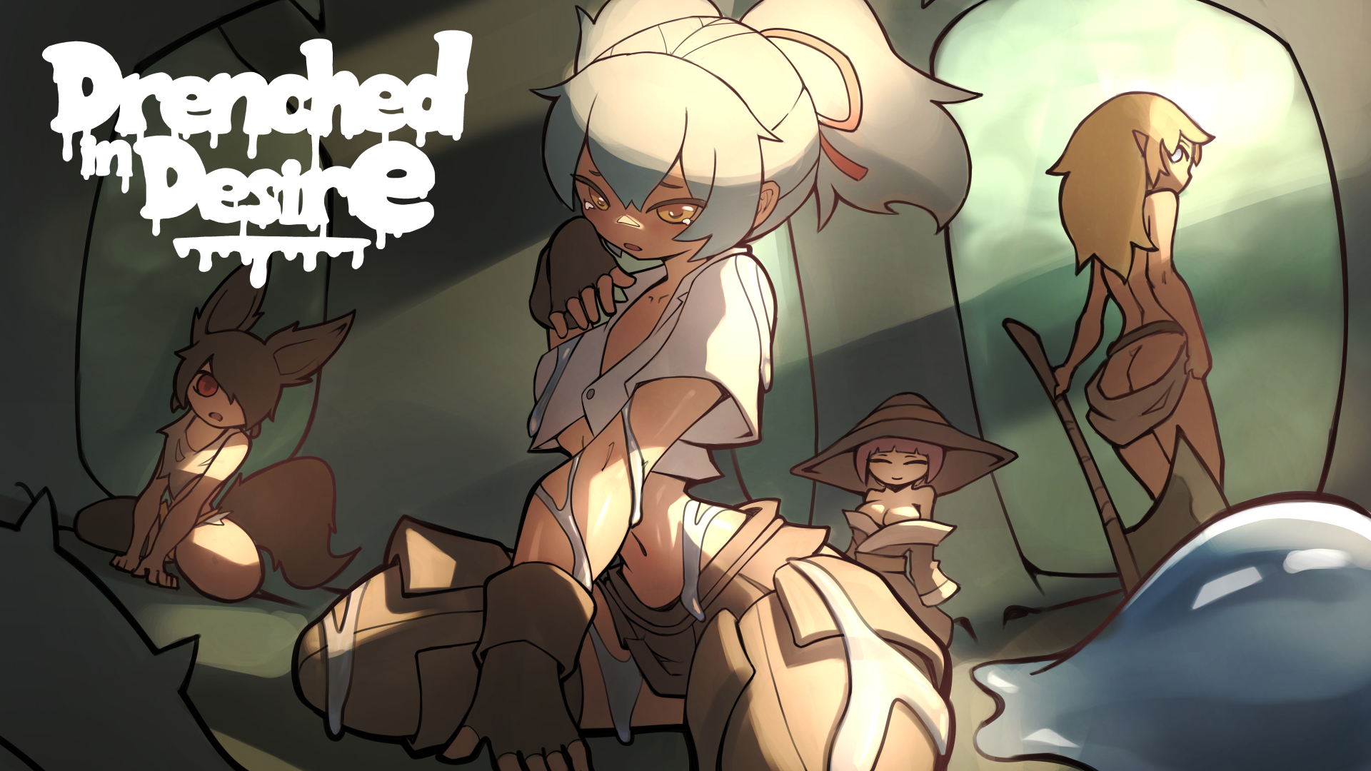 Cover art for Drenched in Desire by GaoDraws — adult visual novel
