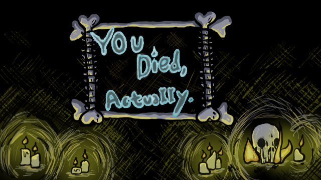 You Died, Actually cover