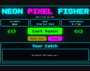 Neon Pixel Fisher
