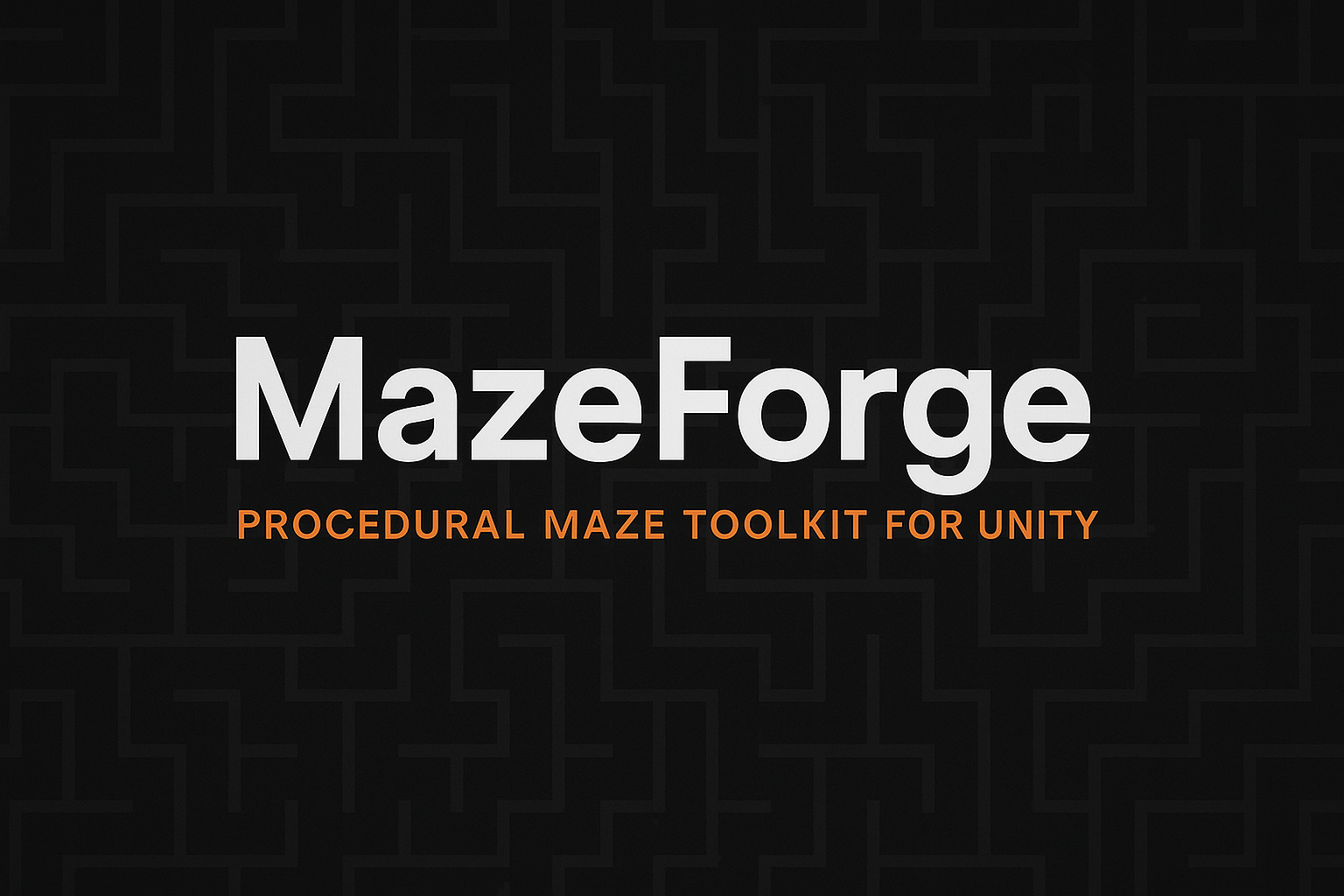 MazeForge — Procedural Maze Generator Toolkit for Unity