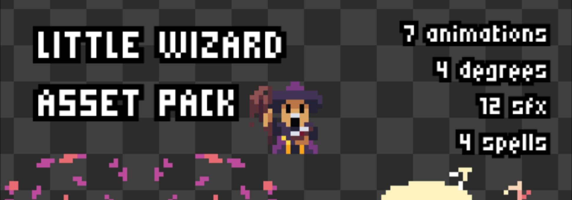 Little Wizard - 16x16 top down pixel art asset pack