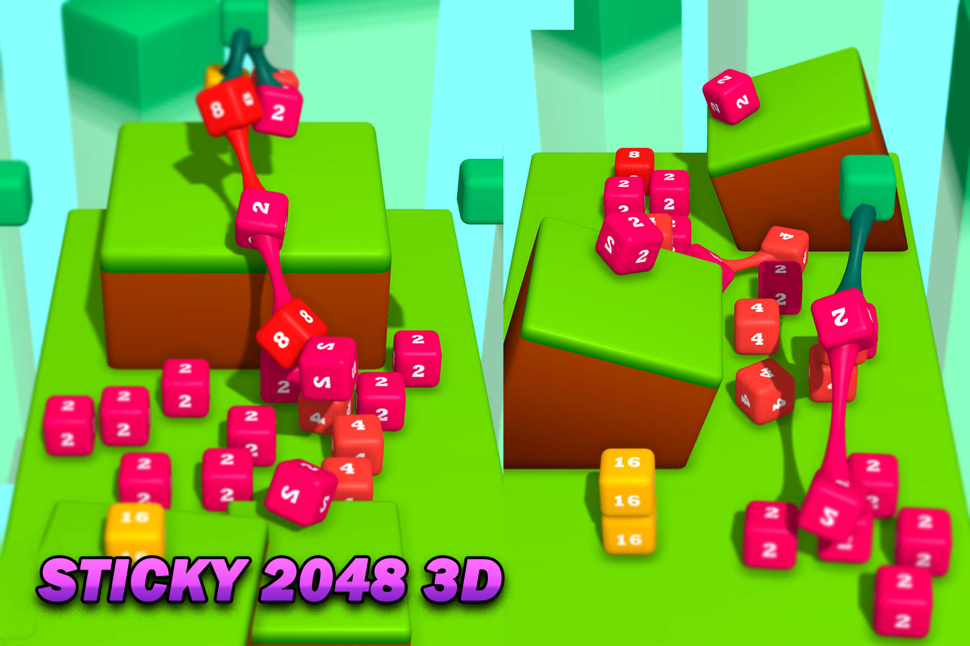 Sticky 2048 3D - Game Template by Black Rose Developers