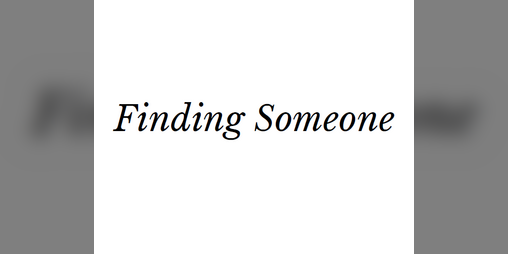Cover image for Finding Someone
