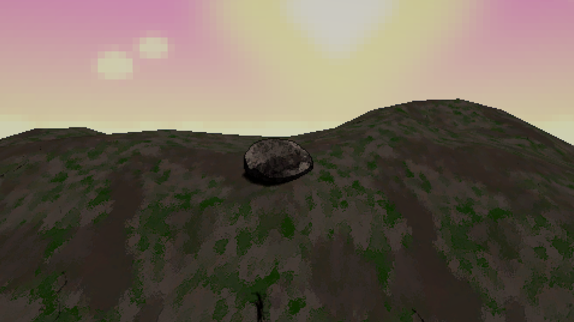 A 3D game about a rock dodging falling rocks