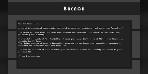 Cover image for Breach