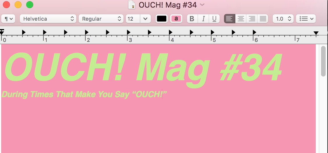 OUCH! Mag #34