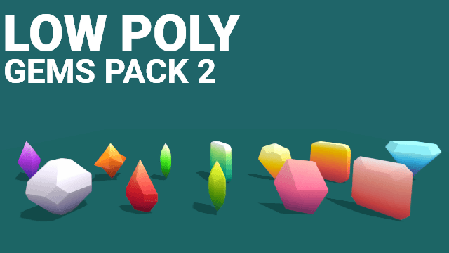 Low Poly gems pack 2