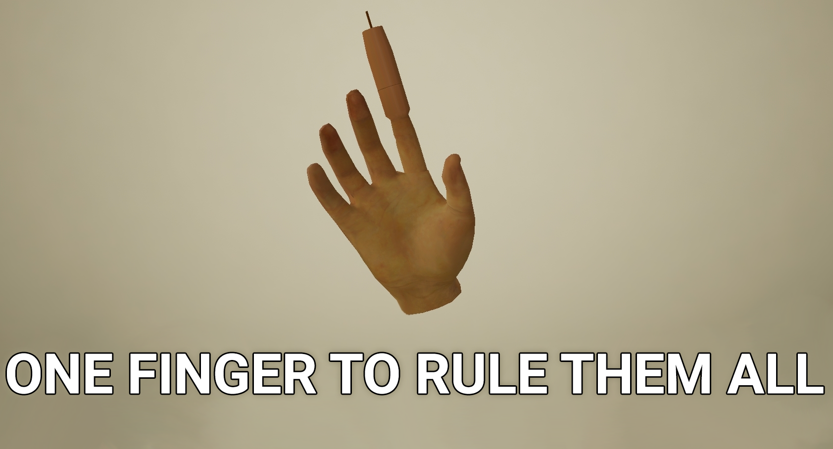 One finger to rule them all