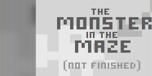 Cover image for the monster in the maze