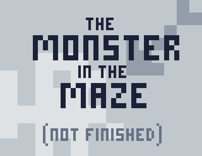 Cover image for the monster in the maze