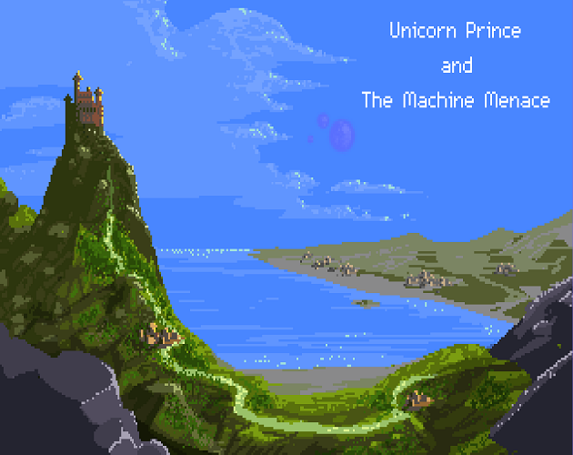 Cover image for Unicorn Prince and The Machine Menace