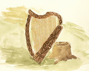 Hildegard the Harpist Bard