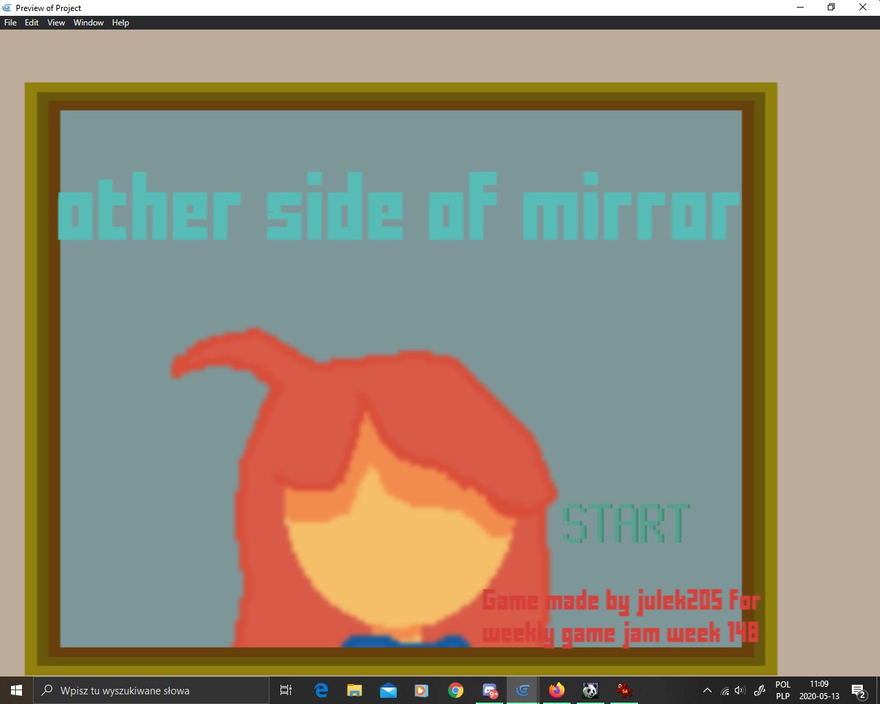 Other side of mirror