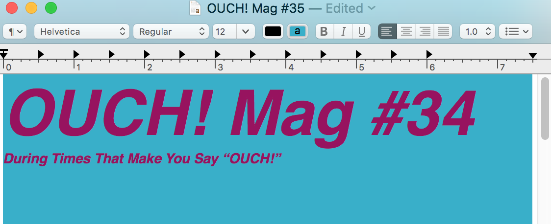 OUCH! Mag #35