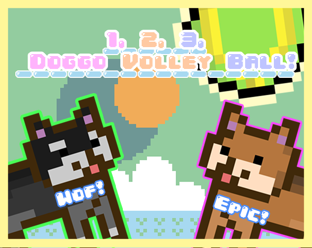 Cover image for 1, 2, 3, Doggo VolleyBall