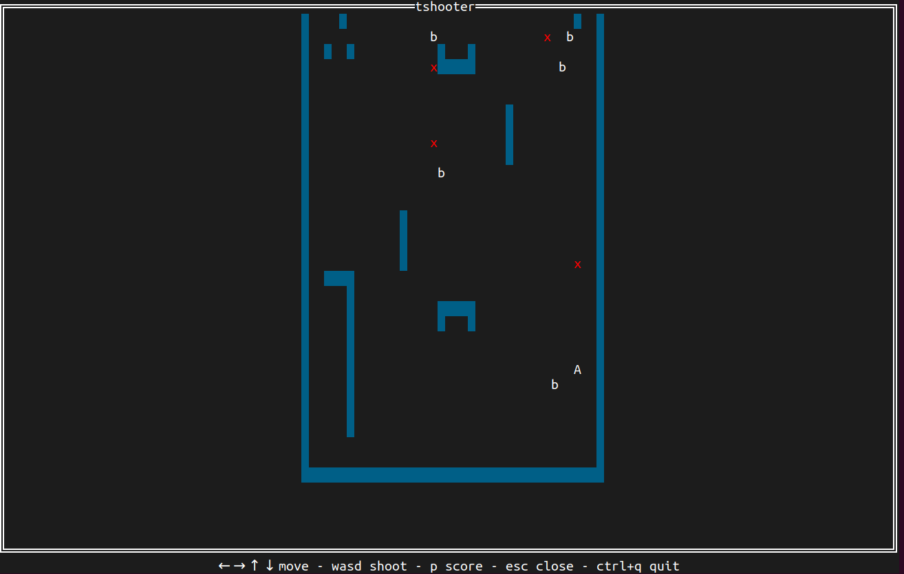 tshooter - Terminal Shooter