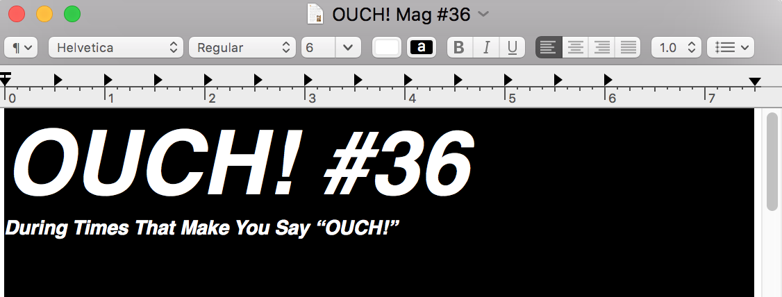 OUCH! Mag #36