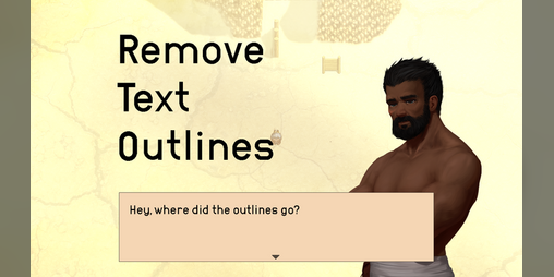 Cover image for Remove Text Outlines Plugin for RPG Maker MZ + MV