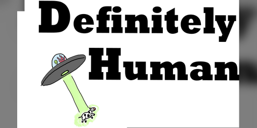 Cover image for Definitely Human, A One-page RPG