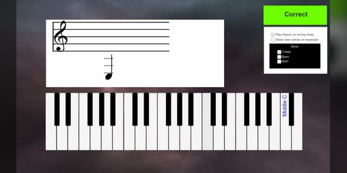 Cover image for Piano Note Familiarisation Tool