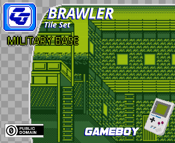 Brawler Asset Tile Set Military Base Gameboy By Chasersgaming